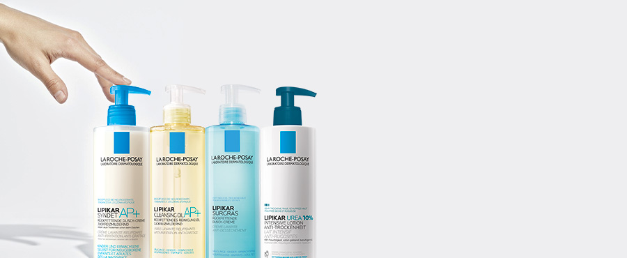 La Roche Posay Lipikar Syndet AP+ Duschgel und La Roche Posay Lipikar Baume AP+ M. Körperpflege für alle Arten der trockenen Haut.